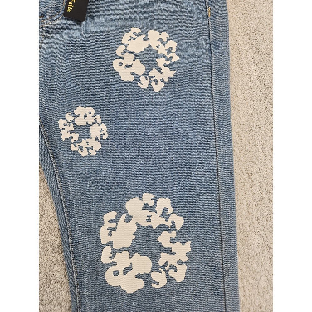 NVFelix Floral Pattern Straight Leg Pants Women's Small 31x30 NWT - Picture 6 of 11